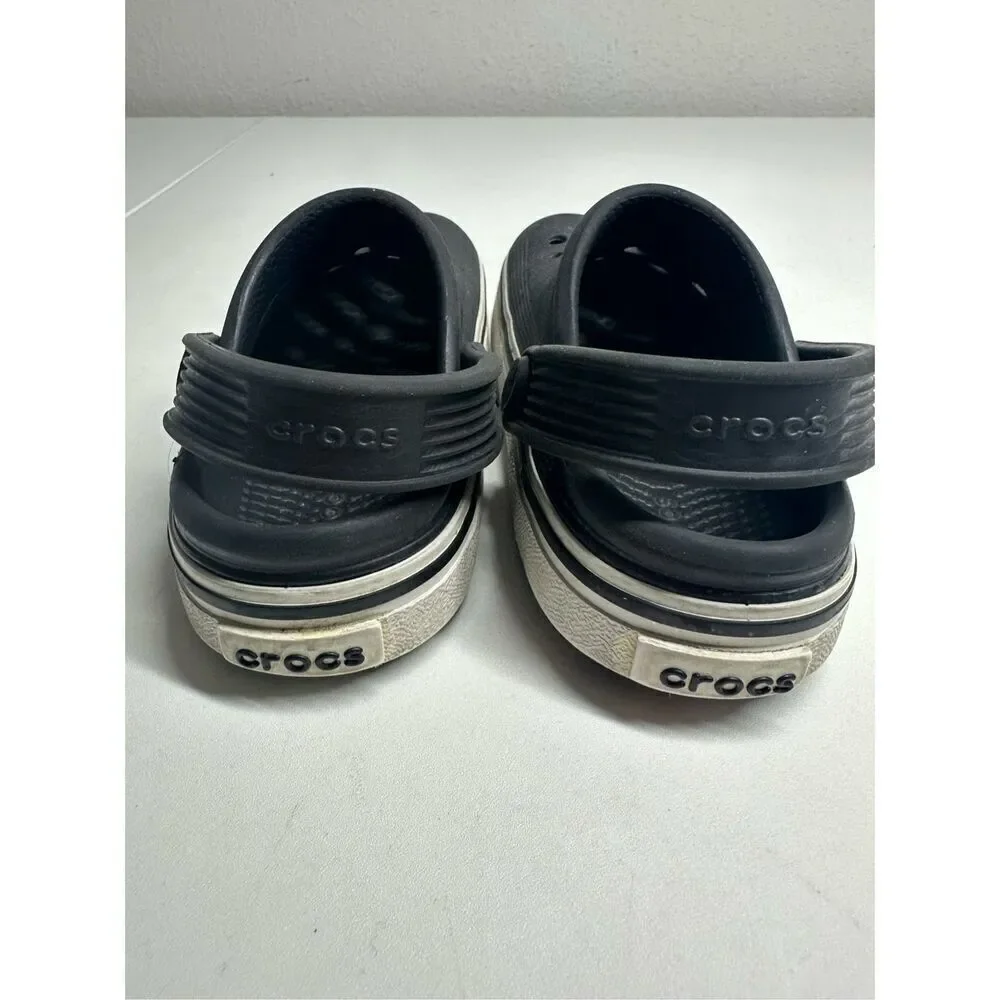 Crocs Crocband Clog Black US Kids/Toddler Size C 9 Rubber Back Strap